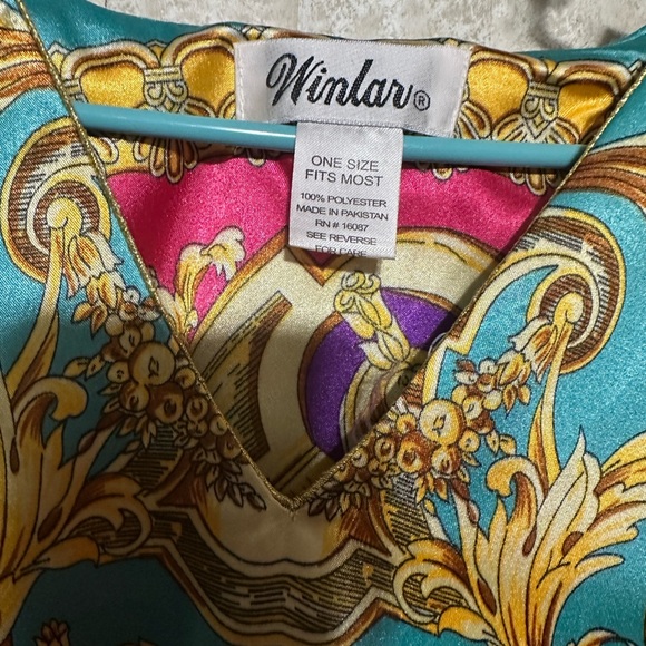 Vibrant Multicolor Kaftan Dress - Picture 3 of 3